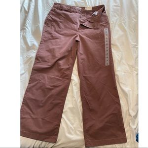 Brand New, Never Worn, Tag still on; high waisted khaki wide leg pants.